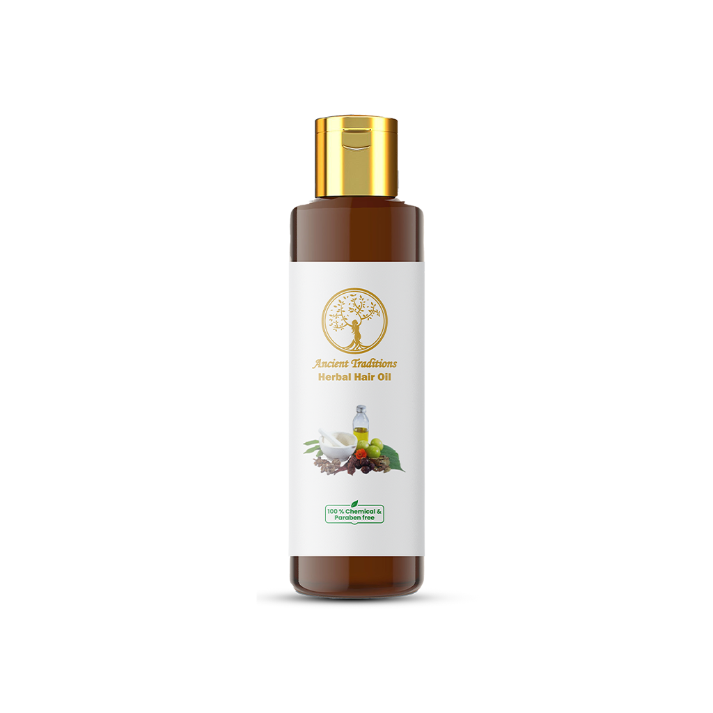 Ancient Traditions Pure Herbal Hair Oil - 100% Chemical & Paraben Free
